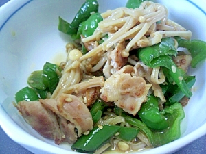 簡単 豚バラ ピーマンとえのきの甘辛炒め レシピ 作り方 By ミスチバス 楽天レシピ