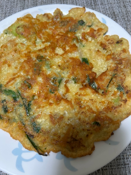 豆腐で作る☆カリカリふわふわチヂミ☆