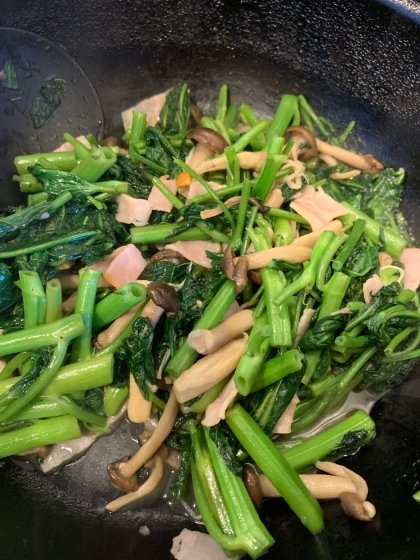 空芯菜いっぱいもらったので作ってみました
美味しかったです！