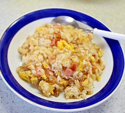 舞茸ベーコンのバター醤油チャーハン
