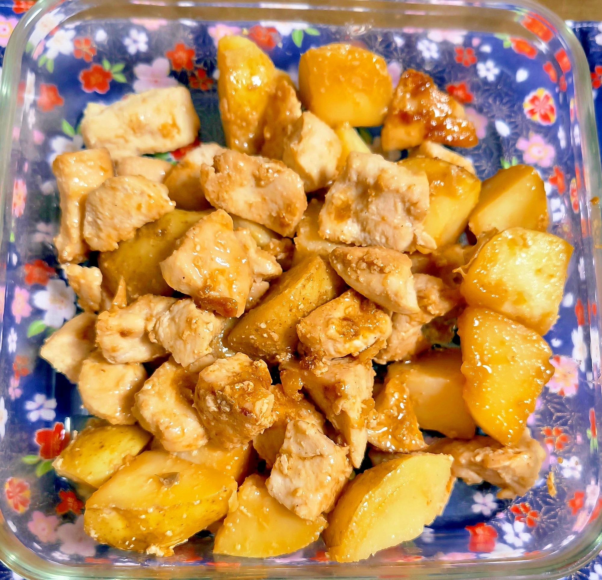 うま塩鶏むねじゃが炒め