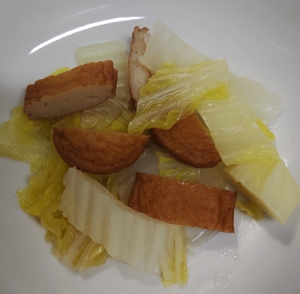 さつま揚げと白菜の炒め物