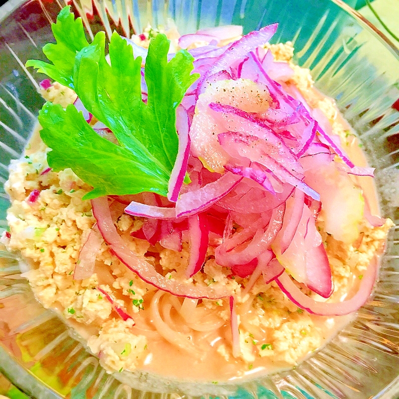 豆腐そぼろのごまだれ冷製稲庭うどん レシピ 作り方 By 嵯峨 恭也 楽天レシピ 豆腐そぼろのごまだれ冷製稲庭うどん レシピ 作り方 By 嵯峨 恭也 楽天レシピ