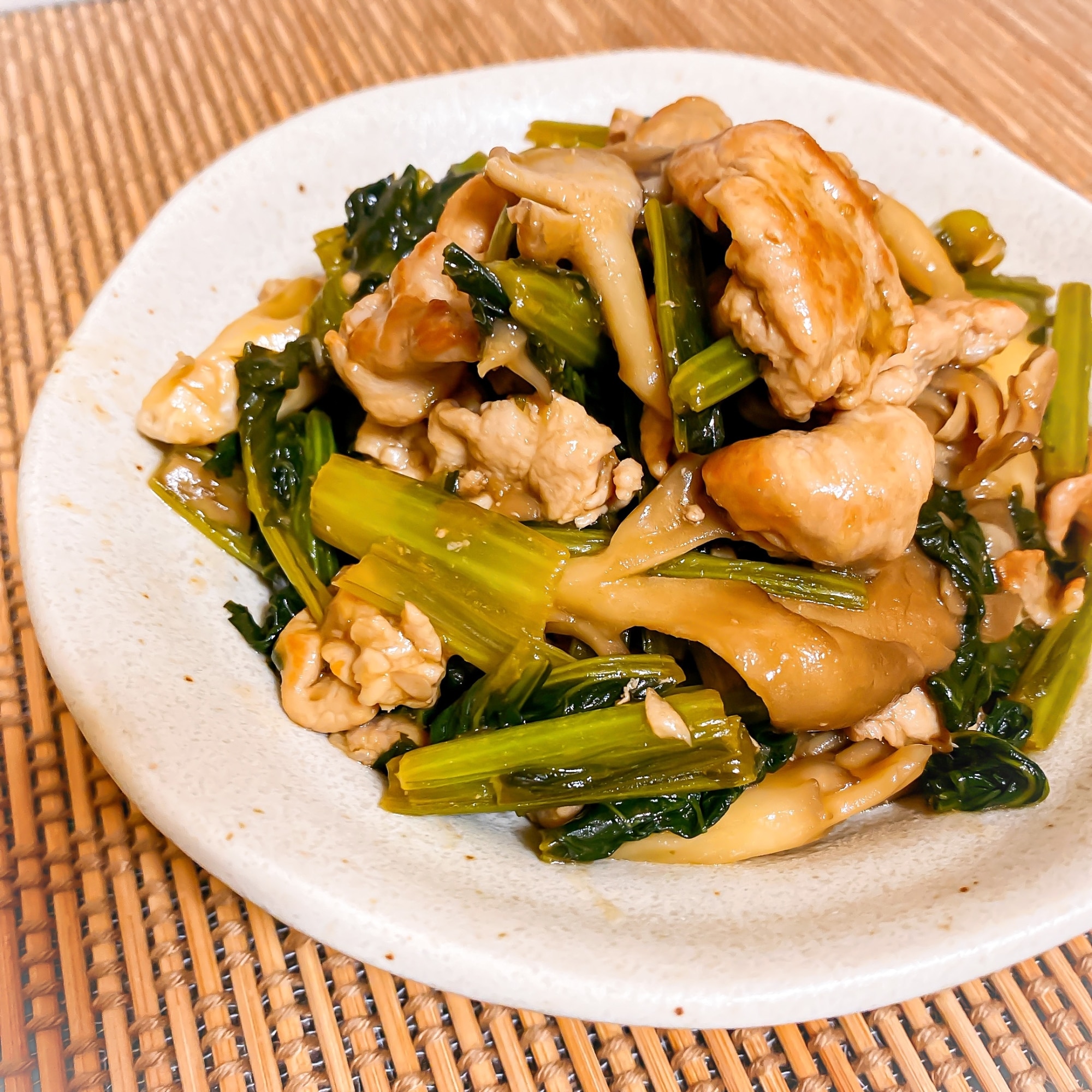 小松菜 豚肉 ポン酢