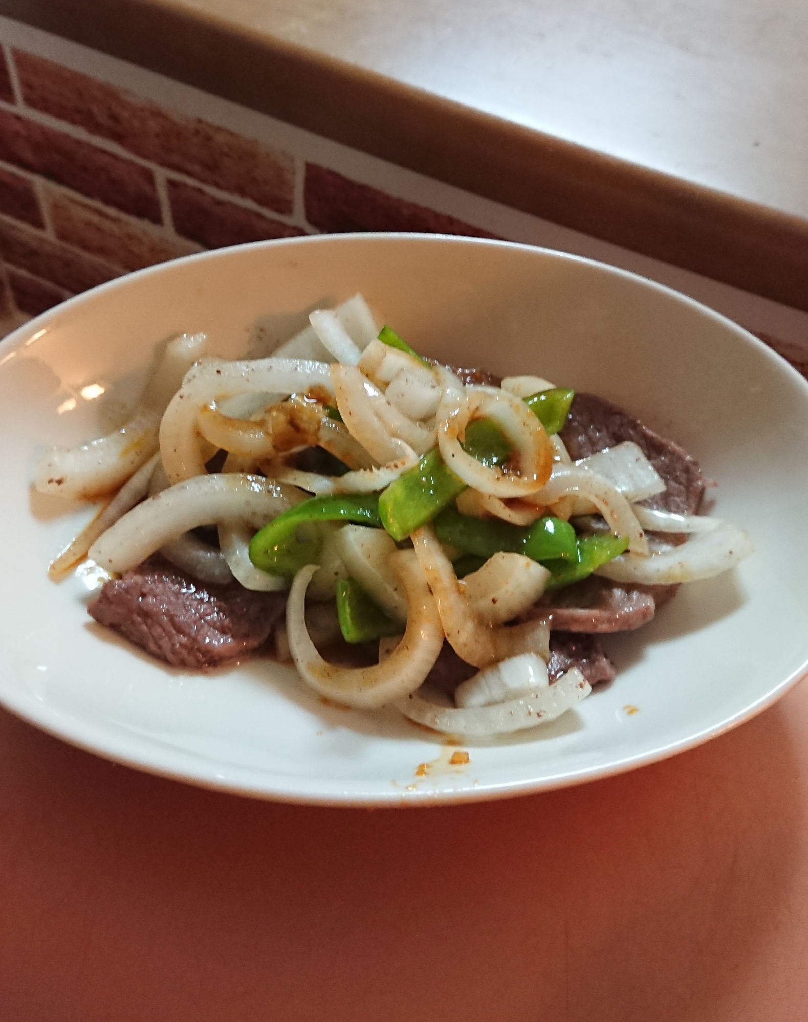 鉄板焼き風♪牛肉と玉ねぎ焼き♡