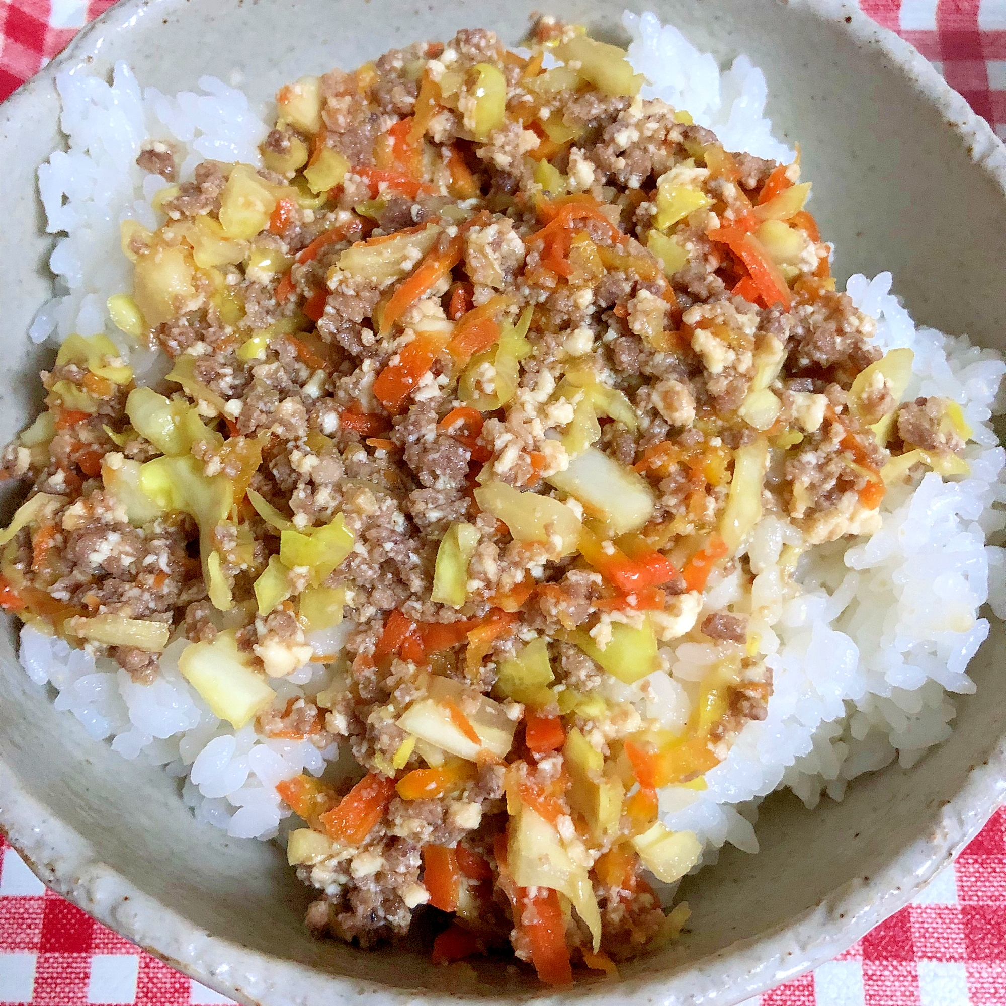 野菜と豆腐入りの豚肉そぼろ★