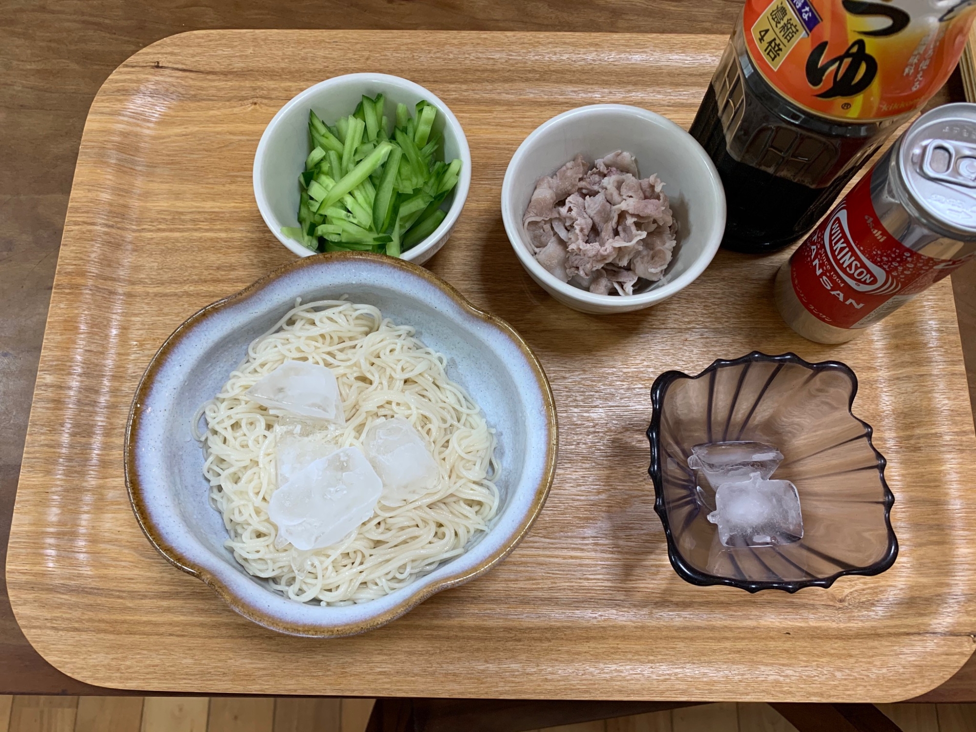 炭酸冷やしそうめん