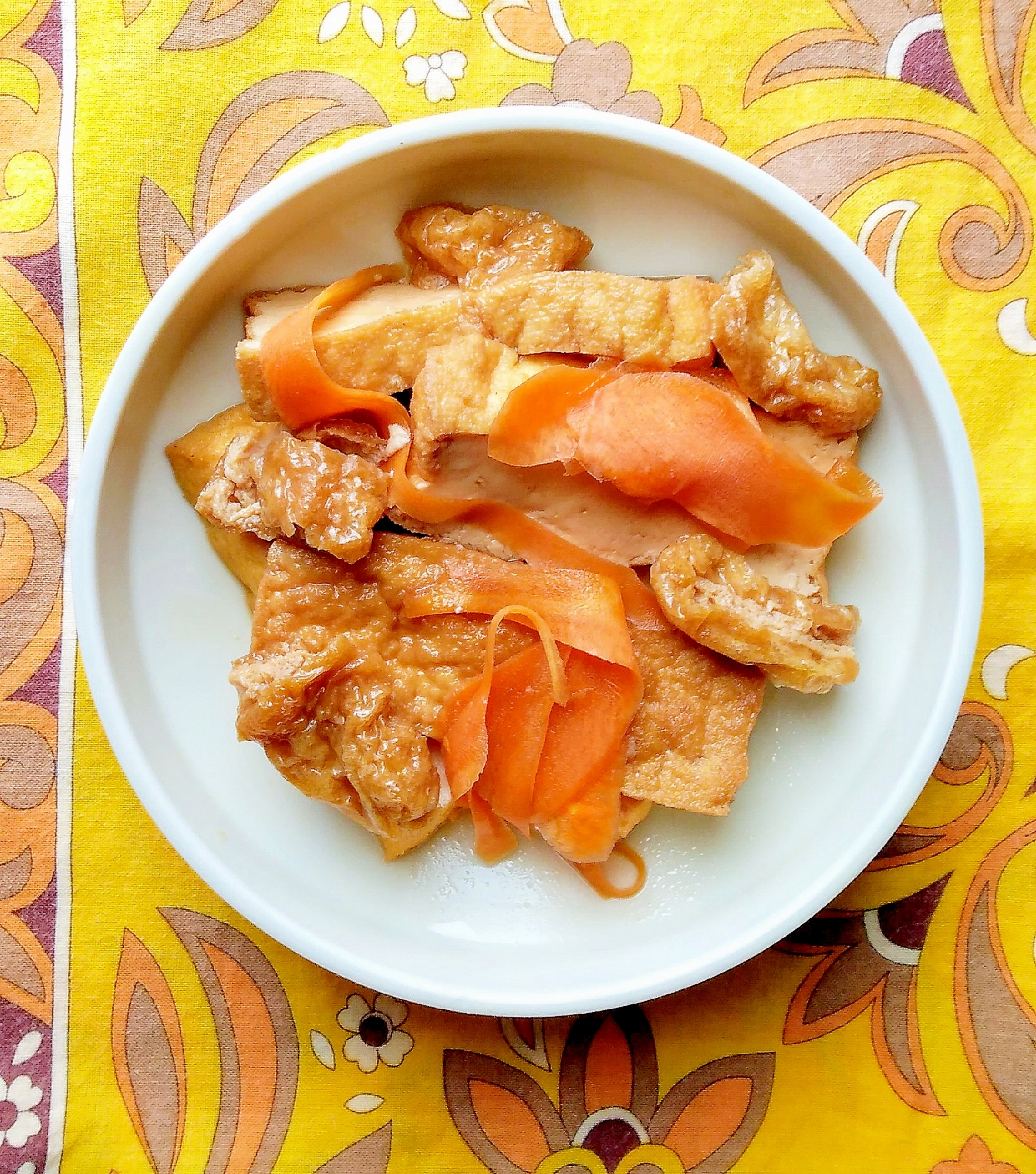 厚揚げ 人参 油揚げの煮物 レシピ 作り方 By なな1151 楽天レシピ