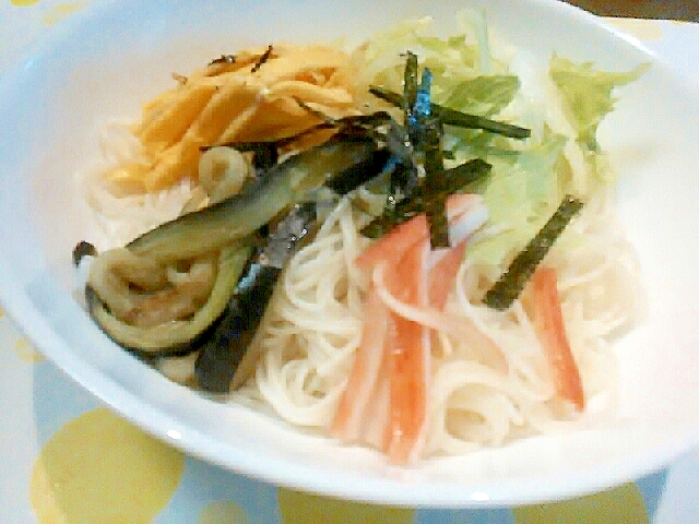 ぱぱっと☆そうめんで冷麺！！